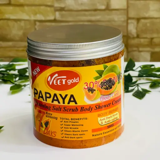 [692526854559] Veet Gold Salt Body Scrub Papaya