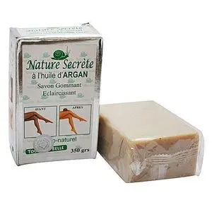 [6186000128471] Nature Secrete Exfoliating lightening Soap Argan 350g
