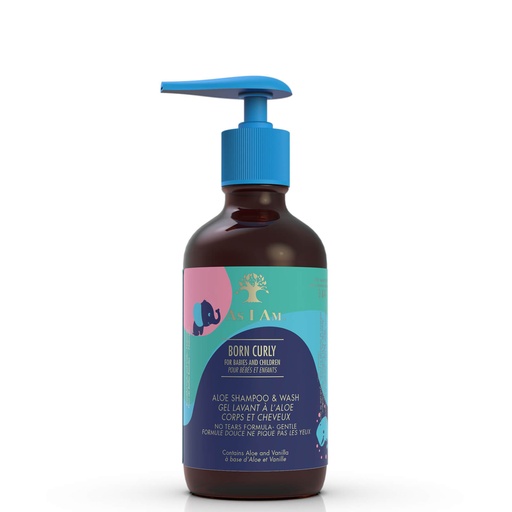 [858380035460] As I Am Bc Aloe Shampoo & Wash 8oz