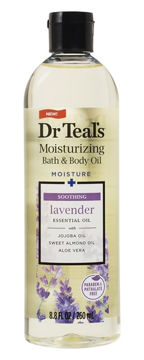 Dr. Teal's Moisturizing Bath & Body Oil, Lavender , 8.8 fl oz (260 ml)