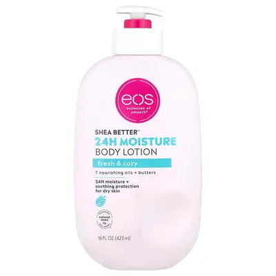 EOS Shea Better, 24H Moisture Body Lotion, Fresh & Cozy, 16 fl oz (473 ml) 