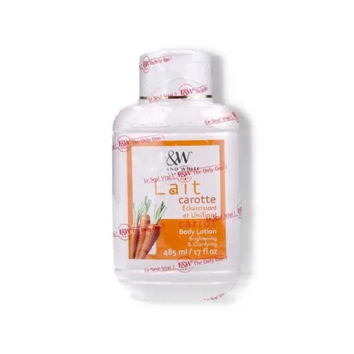 [877917005653] Fair & White Original Brightening And Clarifying Carrot Body Lotion 485 ml
